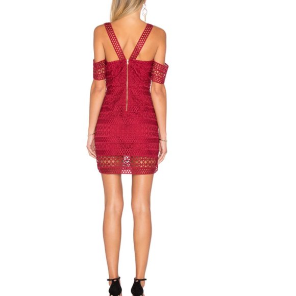 SAYLOR, Amelie Dress, Size 4, Color Lipstick - Picture 3 of 4